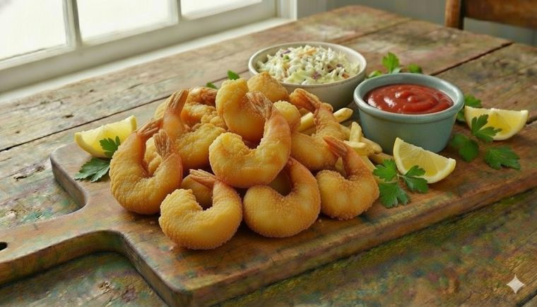 Crisp fried jumbo shrimp platter in Gary, IN